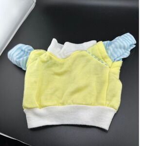 Cabbage Patch Kids Coleco Track Suit Top Yellow Blue Stripes OK Factory 18H 80s